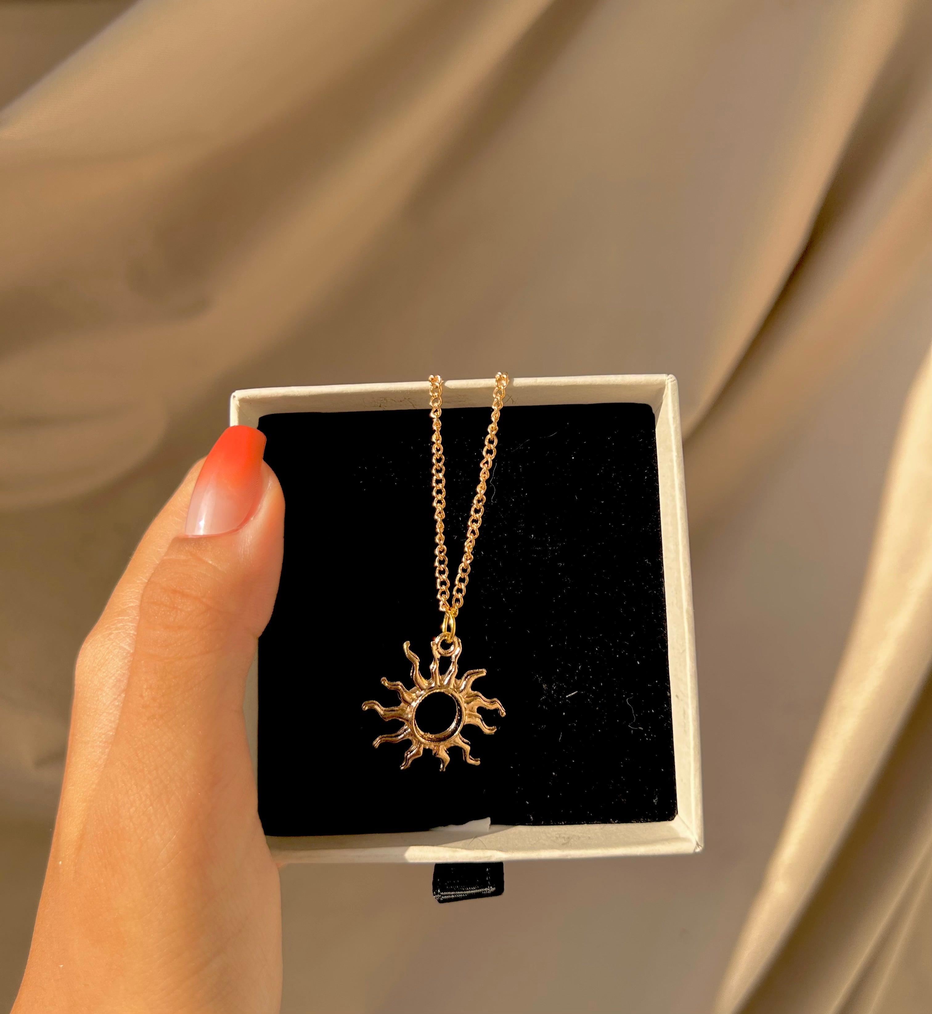 Sunrays Gold Plated Necklace