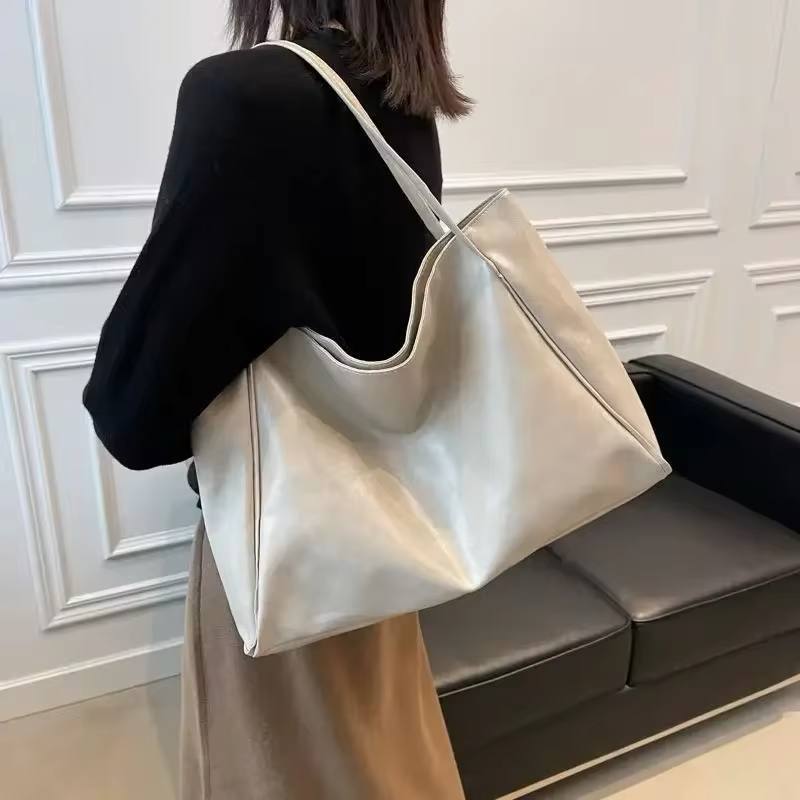 Large Capacity Leather Tote Bag