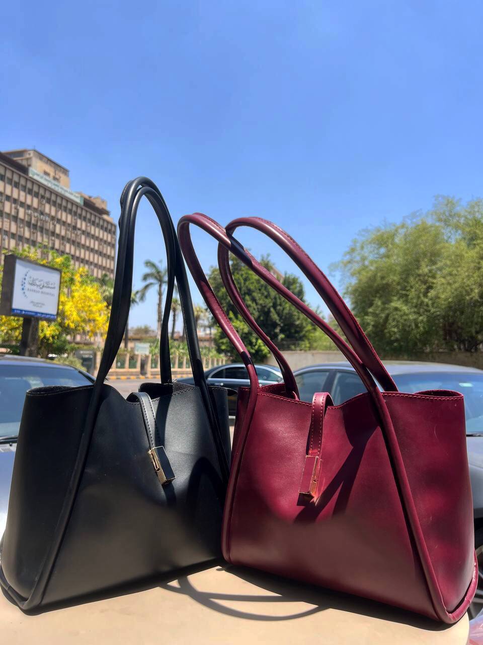 SHEIN Large Tote Bag - Burgundy
