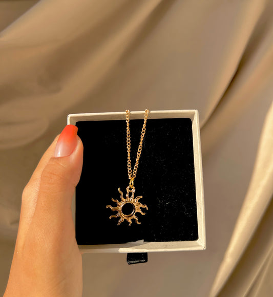 Sunrays Gold Plated Necklace