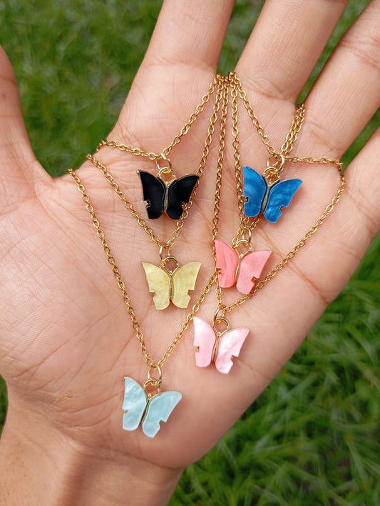 Butterfly Gold Plated Necklace