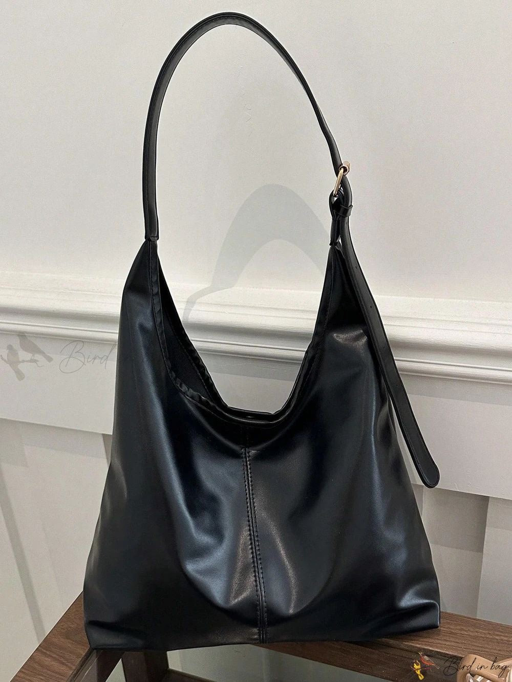 Wide Tote Bag - Black