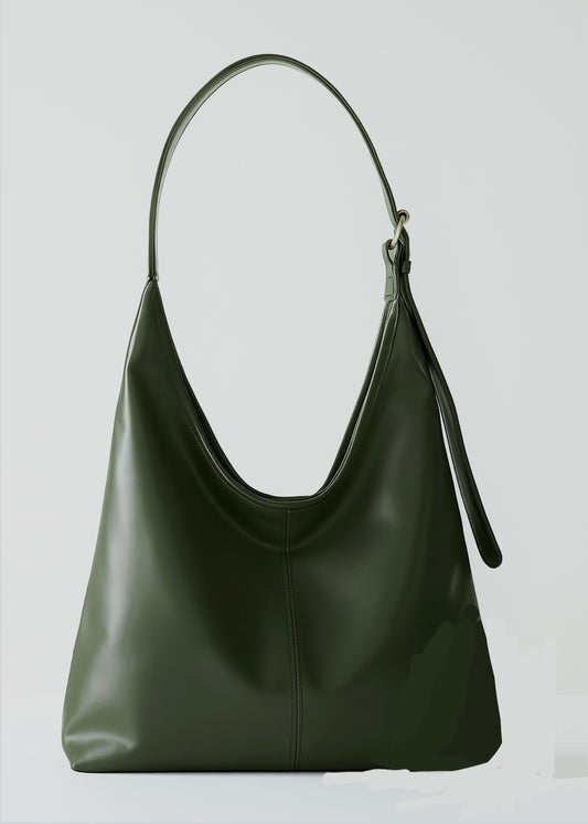 Wide Tote Bag - Olive